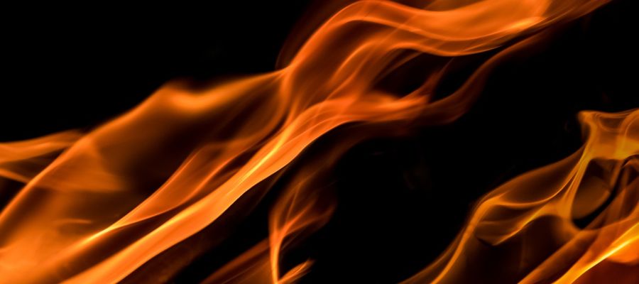 Ma friteuse en feu.