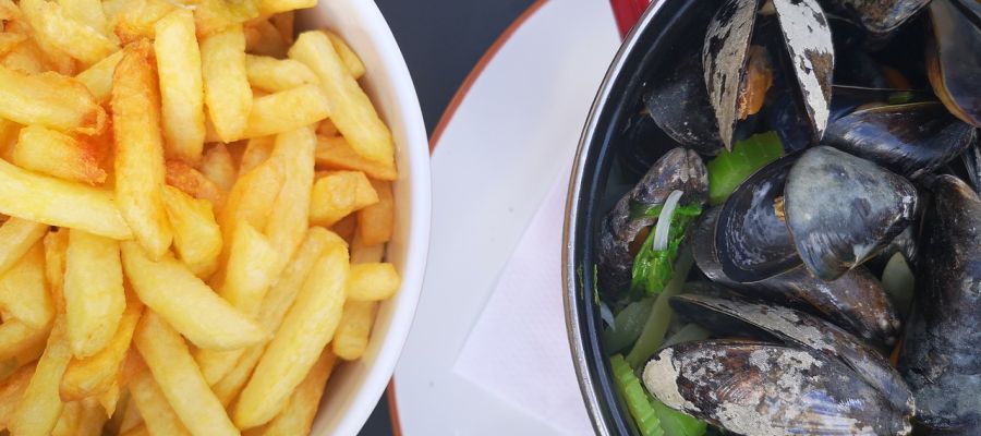Les moules frites.