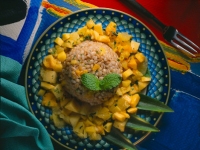 Cette salade de fruits à l'orge perlé, un dessert bien frais et fort agréable, sera fort apprécié par vos convives surpris par cette préparation sortant de l'ordinaire. de Belgourmet.eu